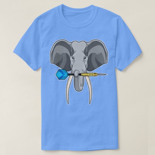 Elephant in Darts met Dart T-shirt (Design voorkant)