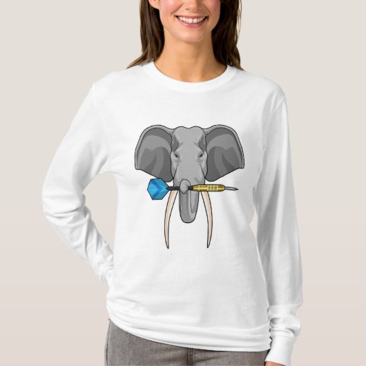 Elephant in Darts met Dart T-shirt (Voorkant)