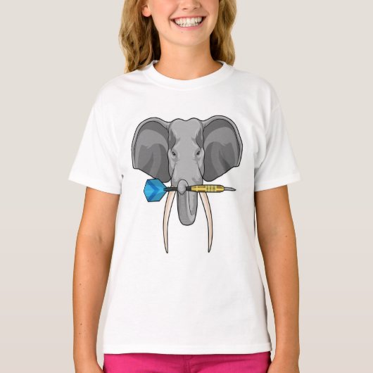 Elephant in Darts met Dart T-shirt (Voorkant)