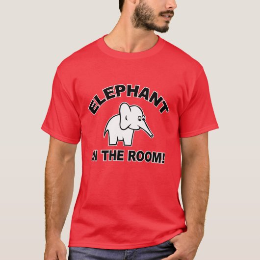 Elephant in de zaal t-shirt (Voorkant)
