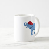 Elephant in een Beret Koffiemok (Voorkant rechts)