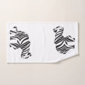 Elephant in een Zebra Print Bad Handdoek (Handdoek)