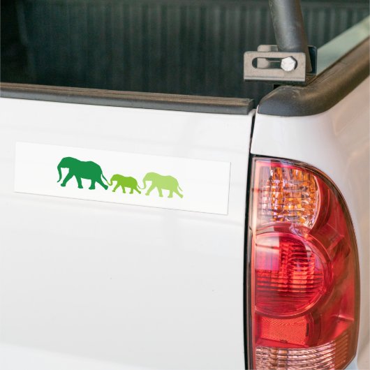 Elephant in Green Bumpersticker (Op Truck)
