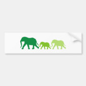 Elephant in Green Bumpersticker (Voorkant)