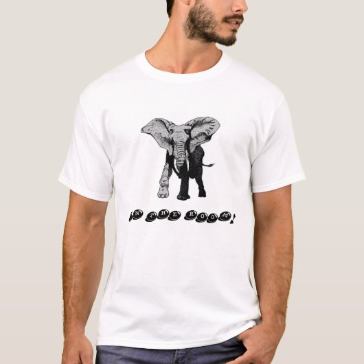 ELEPHANT IN HET KAMER-T-SHIRT T-SHIRT (Voorkant)