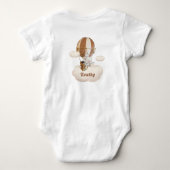 Elephant in Hot-Air-Balloon Baby-badpak Romper (Achterkant)