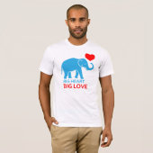 Elephant in liefde t-shirt (Voorkant volledig)