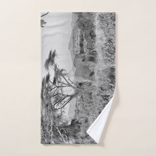 Elephant in Samburu Bad Handdoek (Handdoek)