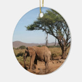 Elephant in Samburu National Reserve Keramisch Ornament (Links)