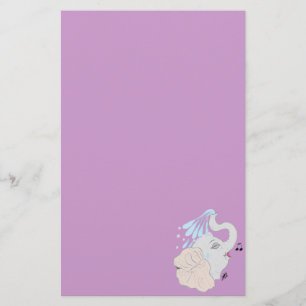 Elephant in Shower Stationery Briefpapier