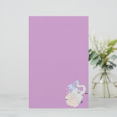 Elephant in Shower Stationery Briefpapier (Staand voorkant)