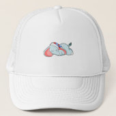 Elephant in Sleeping met Sleepyhead Trucker Pet (Voorkant)