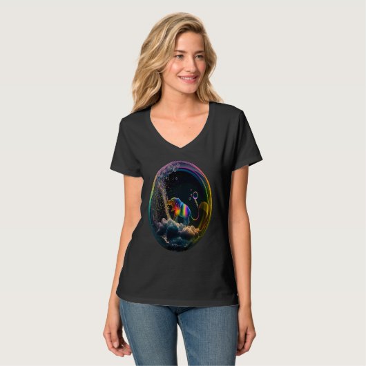 Elephant in soap bubble Elephants T-shirt (Voorkant volledig)