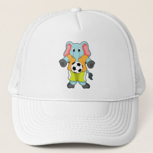 Elephant in Soccer Sports Trucker Pet