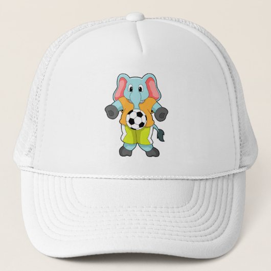 Elephant in Soccer Sports Trucker Pet (Voorkant)