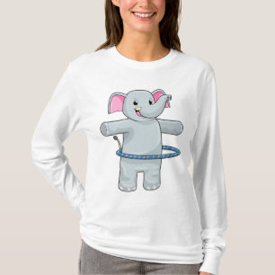 Elephant in Sports with Fitness tires T-shirt
