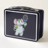 Elephant in Tennis met Tennis racket (Voorkant)