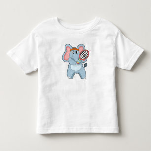 Elephant in Tennis met Tennis racket Kinder Shirts