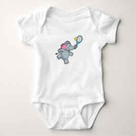 Elephant in Tennis met Tennis racket Romper