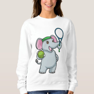 Elephant in Tennis met Tennis racket Trui