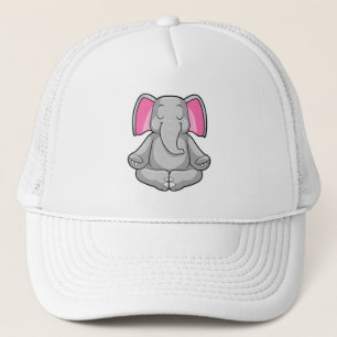 Elephant in Yoga in kruispoten Trucker Pet