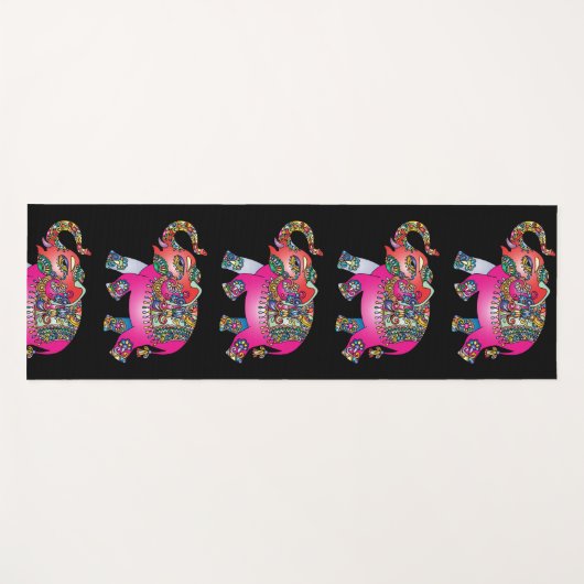ELEPHANT INDIA ART REVERSIBLE YOGA MATS YOGAMAT (Voorkant (horizontaal))