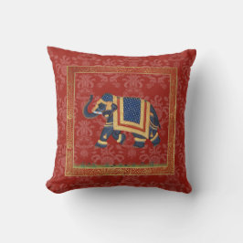 Elephant india's schattige goudvogel Pillow Kussen