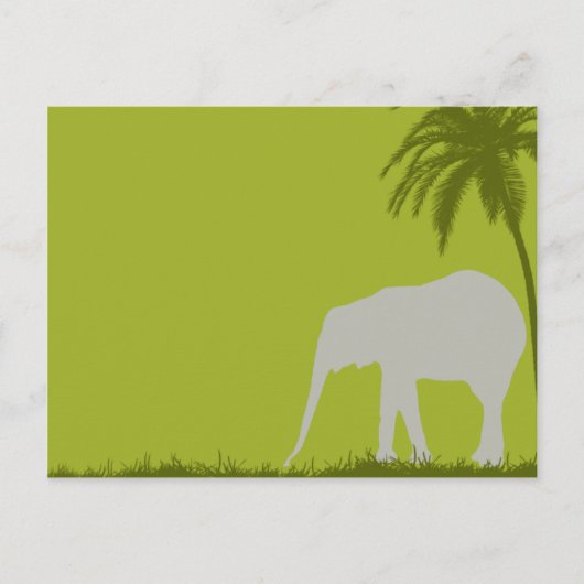 Elephant Invitation Briefkaart (Voorkant)