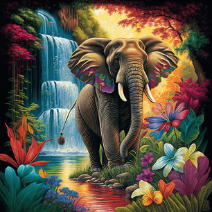Elephant Jigzaag Puzzle Legpuzzel