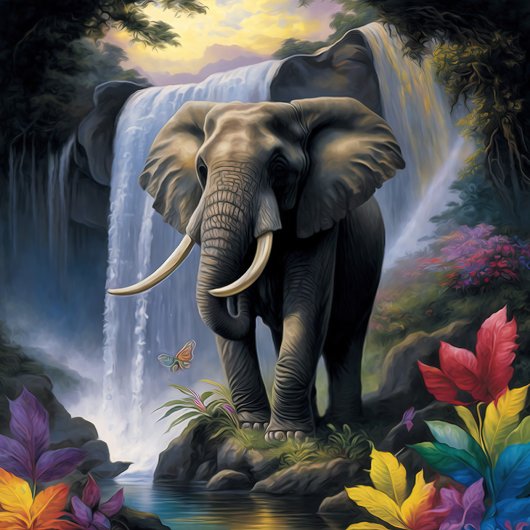 Elephant Jigzaag Puzzle Legpuzzel