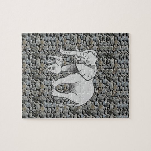 Elephant Jigzaag Puzzle Legpuzzel (Horizontaal)