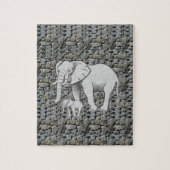 Elephant Jigzaag Puzzle Legpuzzel (Verticaal)