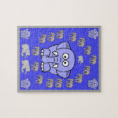 Elephant Jigzaag Puzzle Legpuzzel (Horizontaal)