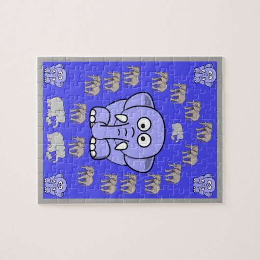 Elephant Jigzaag Puzzle Legpuzzel (Horizontaal)