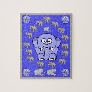 Elephant Jigzaag Puzzle Legpuzzel