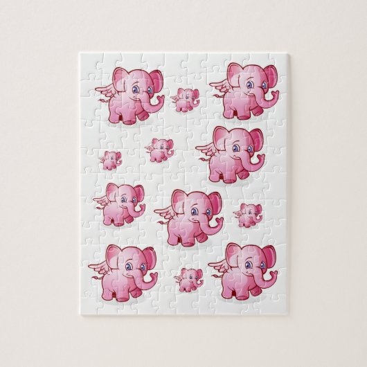 Elephant Jigzaag Puzzle Legpuzzel (Verticaal)