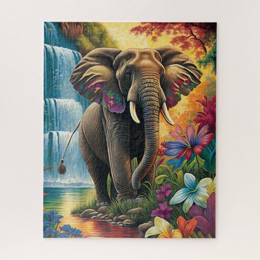 Elephant Jigzaag Puzzle Legpuzzel (Verticaal)