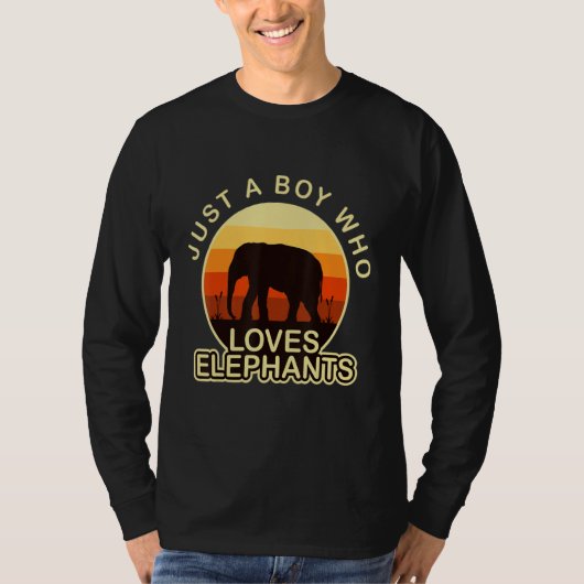 Elephant Just A Girl Who Loves T-shirt (Voorkant)