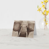 Elephant Kaart (Gele Bloem)
