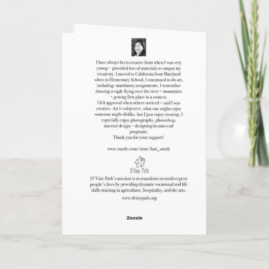 Elephant-kaart Bedankkaart (Achterkant)