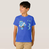 Elephant Karate 3e verjaardag T-shirt (Voorkant volledig)