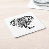 Elephant Kartonnen Onderzetters (Schuin)