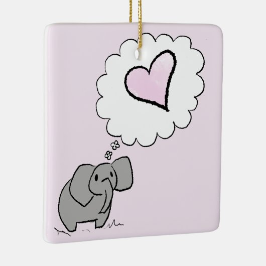 Elephant Keramisch Ornament (Rechts)