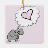 Elephant Keramisch Ornament (Voorkant)