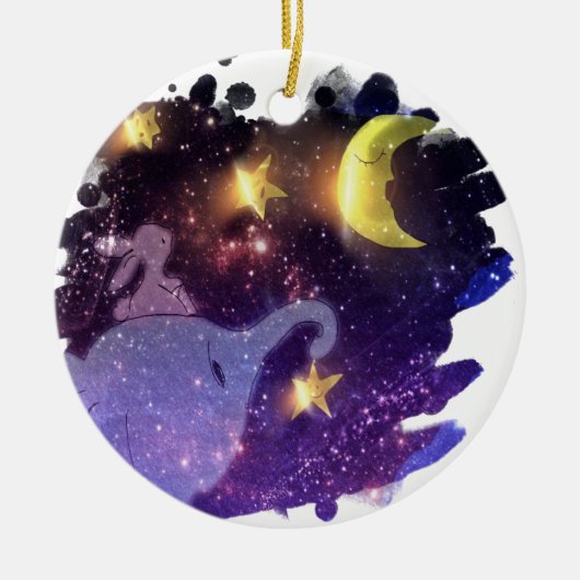 Elephant Keramisch Ornament (Voorkant)