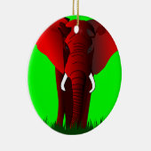Elephant Keramisch Ornament (Rechts)