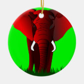 Elephant Keramisch Ornament (Voorkant)
