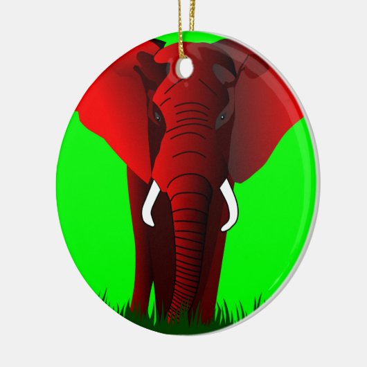 Elephant Keramisch Ornament (Links)