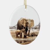 Elephant Keramisch Ornament (Rechts)