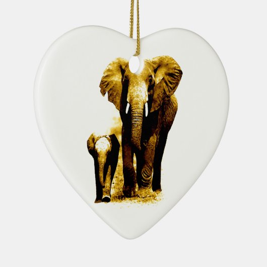 Elephant Keramisch Ornament (Rechts)